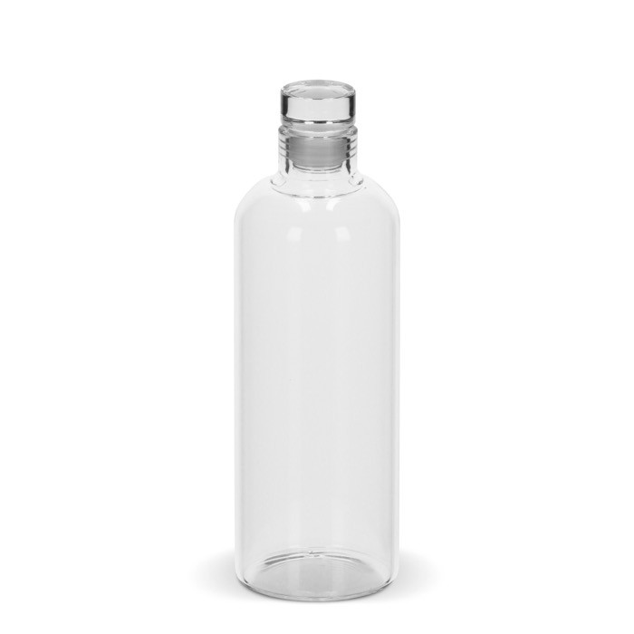Botella de vidrio de borosilicato con tapón flexible de vidrio 750ml color transparente Botella de vidrio de borosilicato con tapón flexible de vidrio 750ml color transparente