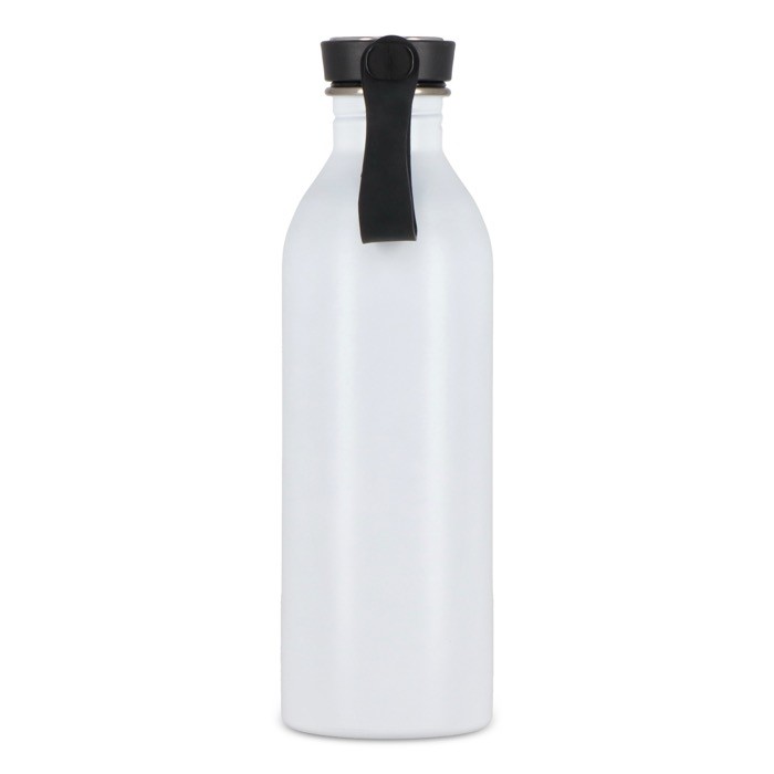 Botella de acero inoxidable con asa de silicona en la tapa 500ml color blanco sexta vista Botella de acero inoxidable con asa de silicona en la tapa 500ml color blanco sexta vista