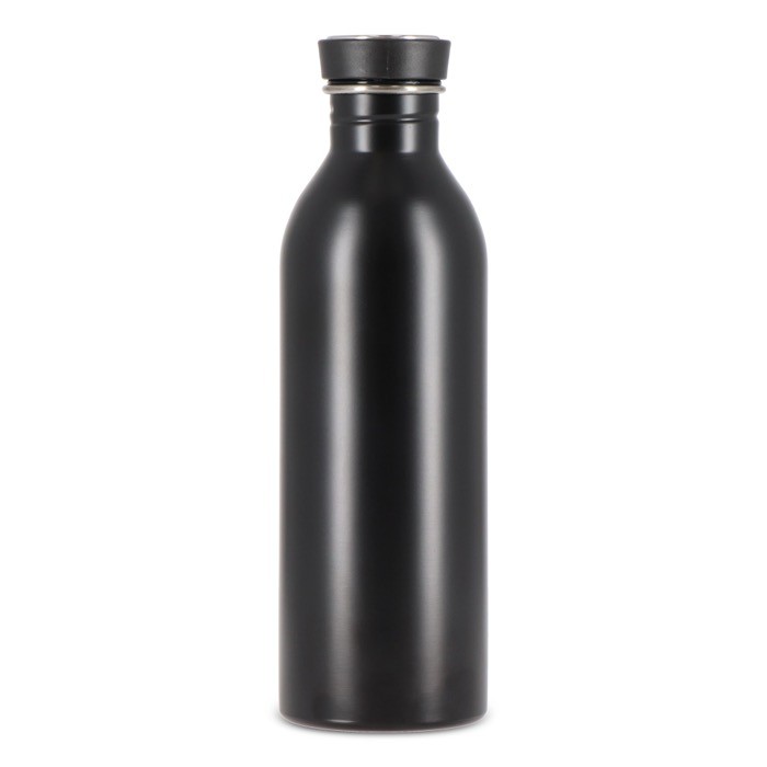 Botella de acero inoxidable con asa de silicona en la tapa 500ml color negro septima vista Botella de acero inoxidable con asa de silicona en la tapa 500ml color negro septima vista