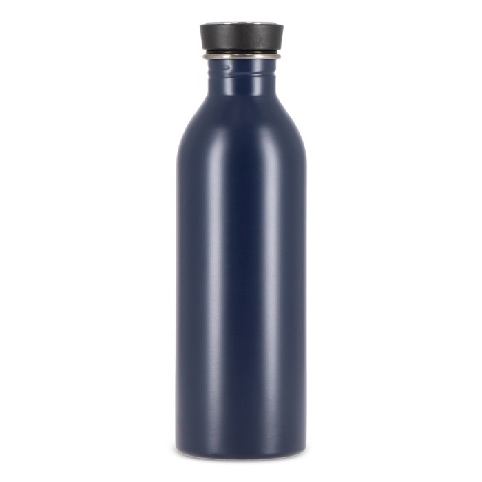Botella de acero inoxidable con asa de silicona en la tapa 500ml color azul oscuro septima vista Botella de acero inoxidable con asa de silicona en la tapa 500ml color azul oscuro septima vista