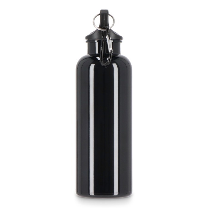Botella de plástico en vivos colores con tapón a juego 500ml color negro quinta vista Botella de plástico en vivos colores con tapón a juego 500ml color negro quinta vista