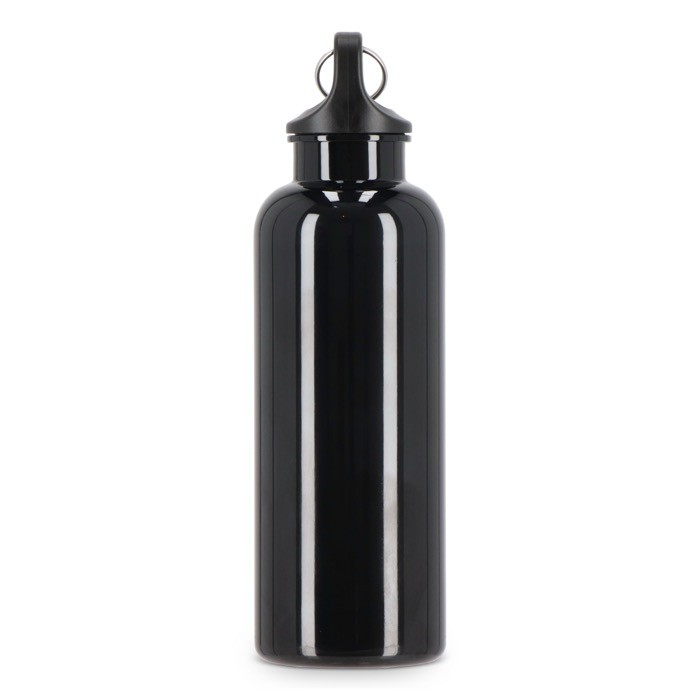 Botella de plástico en vivos colores con tapón a juego 500ml color negro sexta vista Botella de plástico en vivos colores con tapón a juego 500ml color negro sexta vista