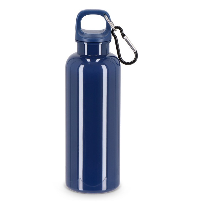 Botella de plástico en vivos colores con tapón a juego 500ml color azul oscuro Botella de plástico en vivos colores con tapón a juego 500ml color azul oscuro