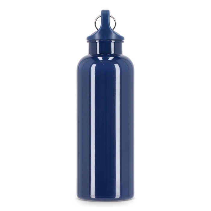 Botella de plástico en vivos colores con tapón a juego 500ml color azul oscuro sexta vista Botella de plástico en vivos colores con tapón a juego 500ml color azul oscuro sexta vista