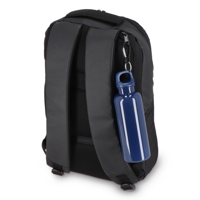 Botella de plástico en vivos colores con tapón a juego 500ml color azul oscuro septima vista Botella de plástico en vivos colores con tapón a juego 500ml color azul oscuro septima vista