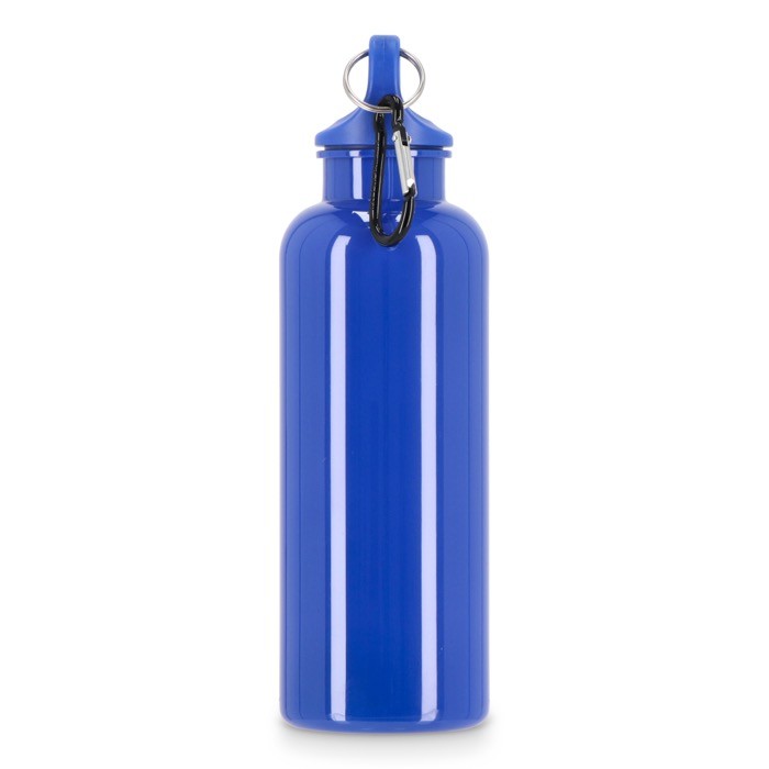 Botella de plástico en vivos colores con tapón a juego 500ml color azul quinta vista Botella de plástico en vivos colores con tapón a juego 500ml color azul quinta vista