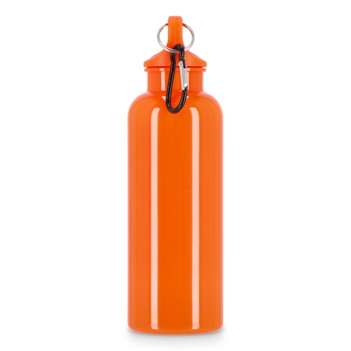 Botella de plástico en vivos colores con tapón a juego 500ml color naranja quinta vista Botella de plástico en vivos colores con tapón a juego 500ml color naranja quinta vista