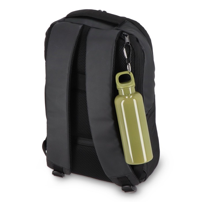 Botella de plástico en vivos colores con tapón a juego 500ml color verde oliva septima vista Botella de plástico en vivos colores con tapón a juego 500ml color verde oliva septima vista