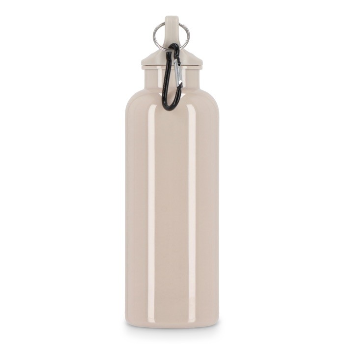 Botella de plástico en vivos colores con tapón a juego 500ml color beige quinta vista Botella de plástico en vivos colores con tapón a juego 500ml color beige quinta vista