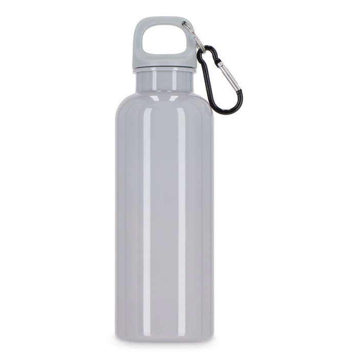 Botella de plástico en vivos colores con tapón a juego 500ml color gris cuarta vista Botella de plástico en vivos colores con tapón a juego 500ml color gris cuarta vista