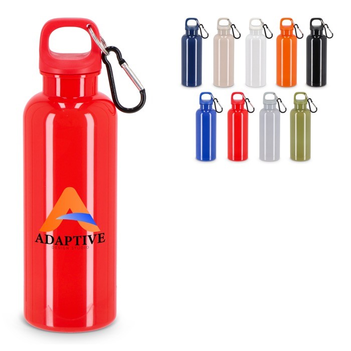 Botella de plástico en vivos colores con tapón a juego 500ml Botella de plástico en vivos colores con tapón a juego 500ml