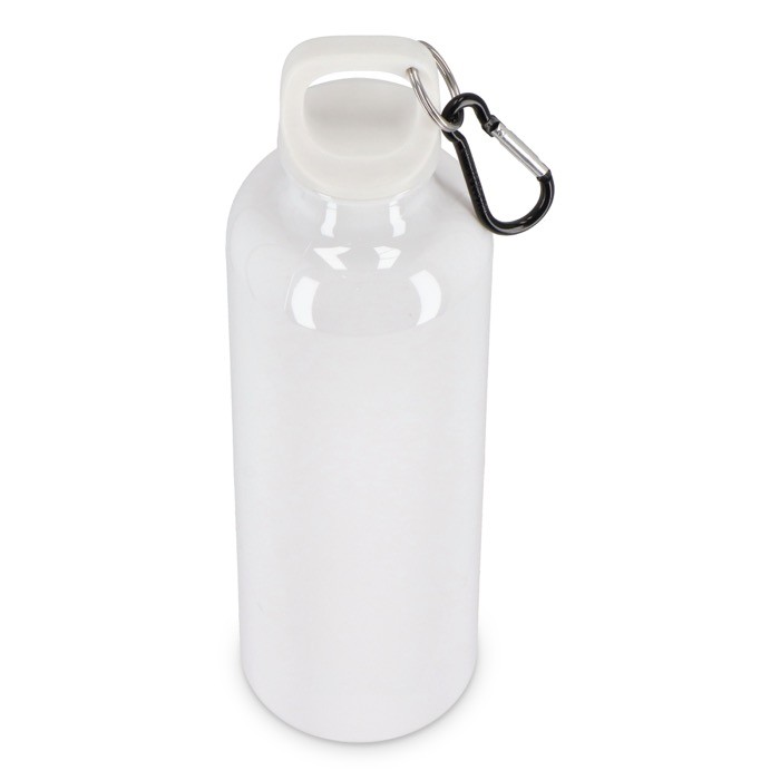 Botella de plástico en vivos colores con tapón a juego 750ml color blanco tercera vista Botella de plástico en vivos colores con tapón a juego 750ml color blanco tercera vista