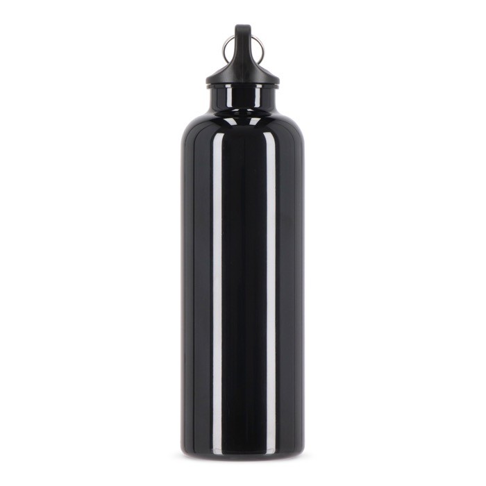 Botella de plástico en vivos colores con tapón a juego 750ml color negro sexta vista Botella de plástico en vivos colores con tapón a juego 750ml color negro sexta vista