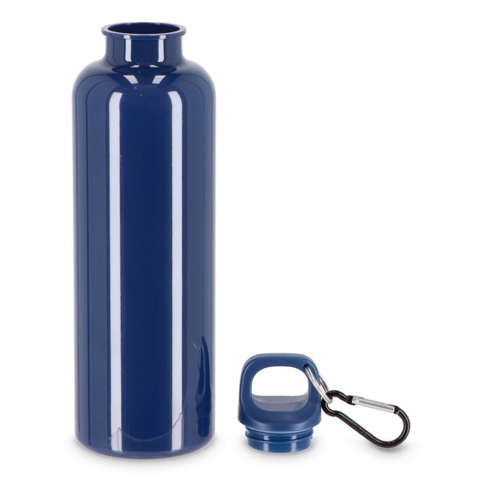 Botella de plástico en vivos colores con tapón a juego 750ml color azul oscuro segunda vista Botella de plástico en vivos colores con tapón a juego 750ml color azul oscuro segunda vista