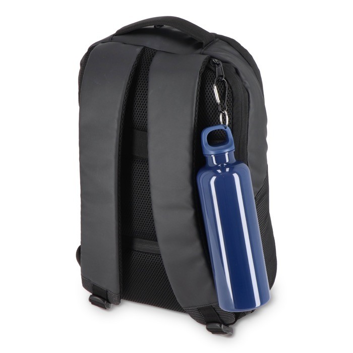 Botella de plástico en vivos colores con tapón a juego 750ml color azul oscuro septima vista Botella de plástico en vivos colores con tapón a juego 750ml color azul oscuro septima vista