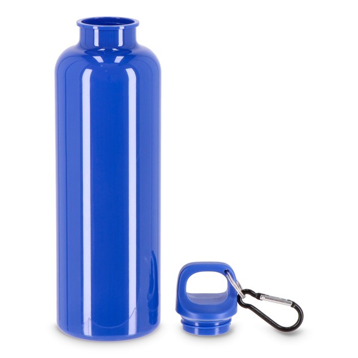 Botella de plástico en vivos colores con tapón a juego 750ml color azul segunda vista Botella de plástico en vivos colores con tapón a juego 750ml color azul segunda vista