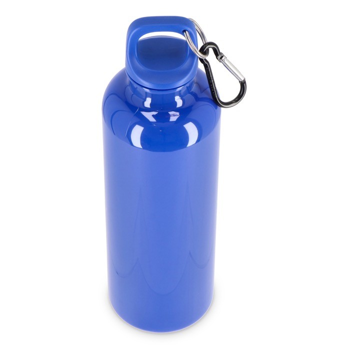 Botella de plástico en vivos colores con tapón a juego 750ml color azul tercera vista Botella de plástico en vivos colores con tapón a juego 750ml color azul tercera vista