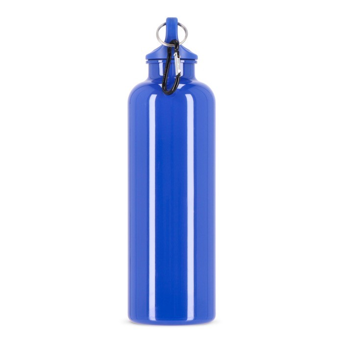 Botella de plástico en vivos colores con tapón a juego 750ml color azul quinta vista Botella de plástico en vivos colores con tapón a juego 750ml color azul quinta vista