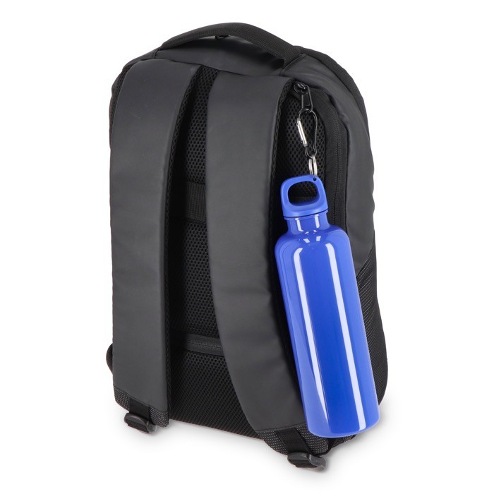Botella de plástico en vivos colores con tapón a juego 750ml color azul septima vista Botella de plástico en vivos colores con tapón a juego 750ml color azul septima vista