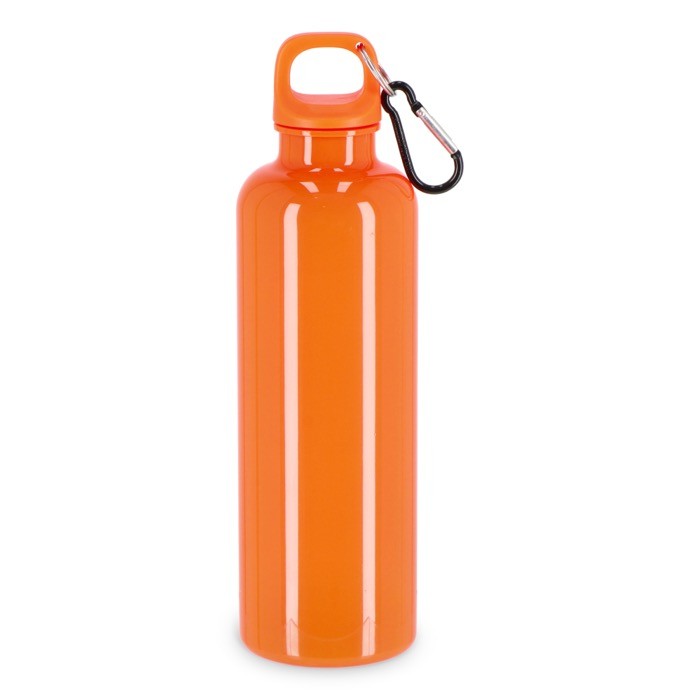 Botella de plástico en vivos colores con tapón a juego 750ml color naranja Botella de plástico en vivos colores con tapón a juego 750ml color naranja