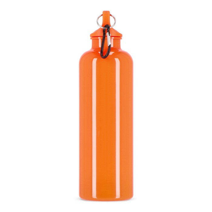 Botella de plástico en vivos colores con tapón a juego 750ml color naranja quinta vista Botella de plástico en vivos colores con tapón a juego 750ml color naranja quinta vista