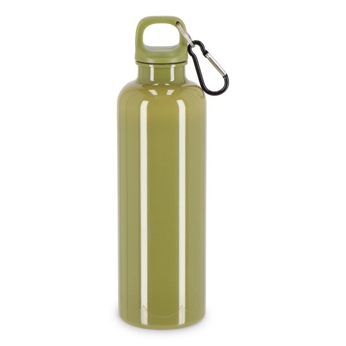 Botella de plástico en vivos colores con tapón a juego 750ml color verde oliva Botella de plástico en vivos colores con tapón a juego 750ml color verde oliva