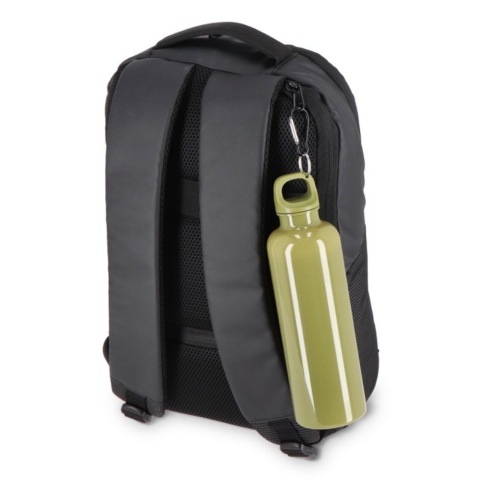 Botella de plástico en vivos colores con tapón a juego 750ml color verde oliva septima vista Botella de plástico en vivos colores con tapón a juego 750ml color verde oliva septima vista