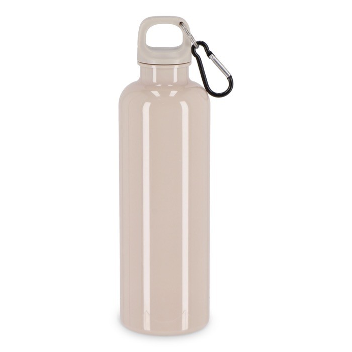 Botella de plástico en vivos colores con tapón a juego 750ml color beige Botella de plástico en vivos colores con tapón a juego 750ml color beige