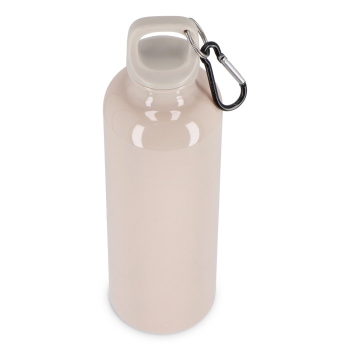 Botella de plástico en vivos colores con tapón a juego 750ml color beige tercera vista Botella de plástico en vivos colores con tapón a juego 750ml color beige tercera vista