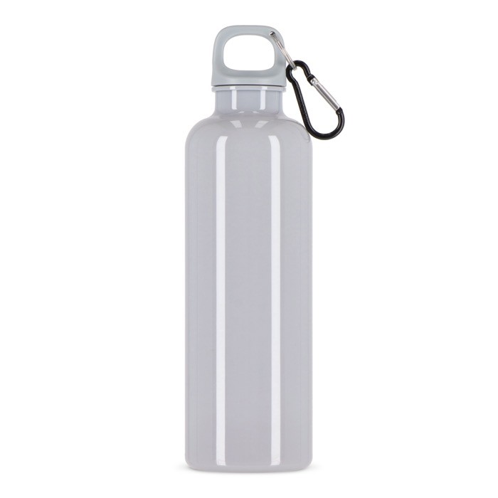 Botella de plástico en vivos colores con tapón a juego 750ml color gris cuarta vista Botella de plástico en vivos colores con tapón a juego 750ml color gris cuarta vista