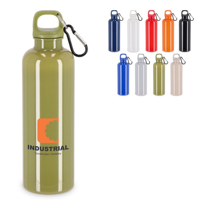 Botella de plástico en vivos colores con tapón a juego 750ml Botella de plástico en vivos colores con tapón a juego 750ml
