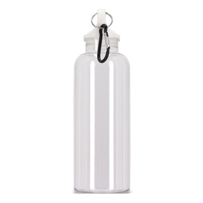 Botella de plástico en vivos colores transparentes 500ml color transparente tercera vista Botella de plástico en vivos colores transparentes 500ml color transparente tercera vista
