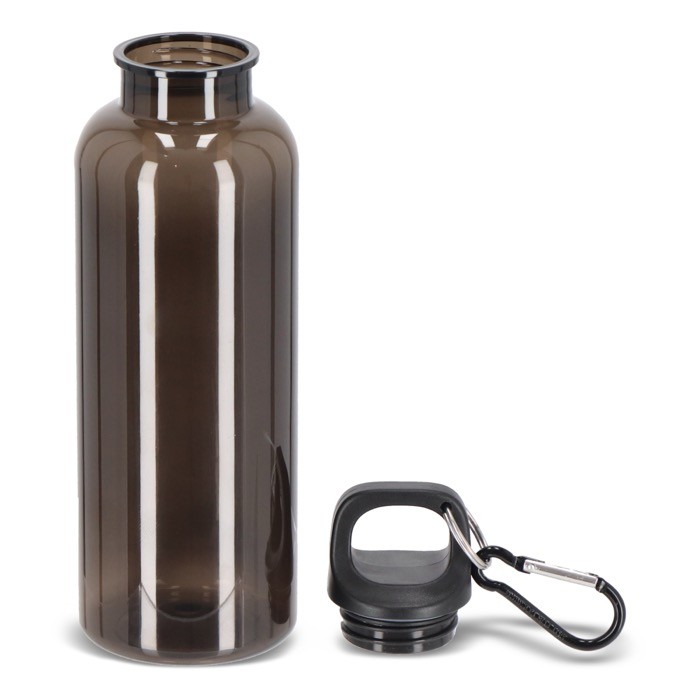 Botella de plástico en vivos colores transparentes 500ml color negro transparente sexta vista Botella de plástico en vivos colores transparentes 500ml color negro transparente sexta vista