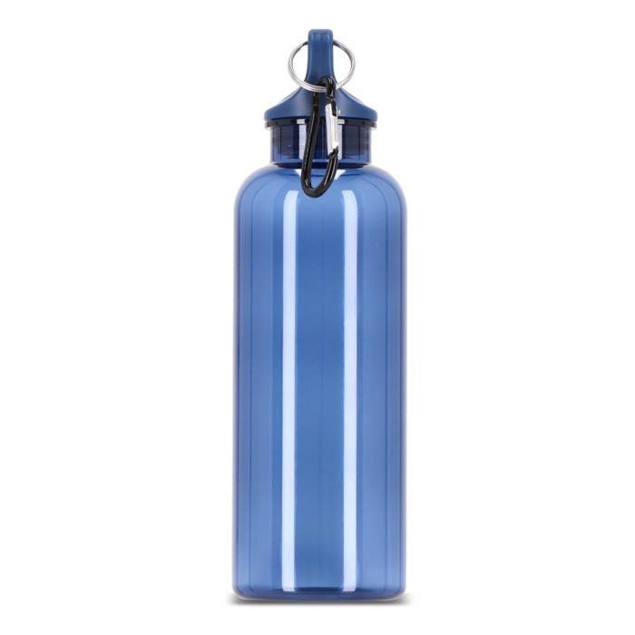 Botella de plástico en vivos colores transparentes 500ml color azul transparente tercera vista Botella de plástico en vivos colores transparentes 500ml color azul transparente tercera vista