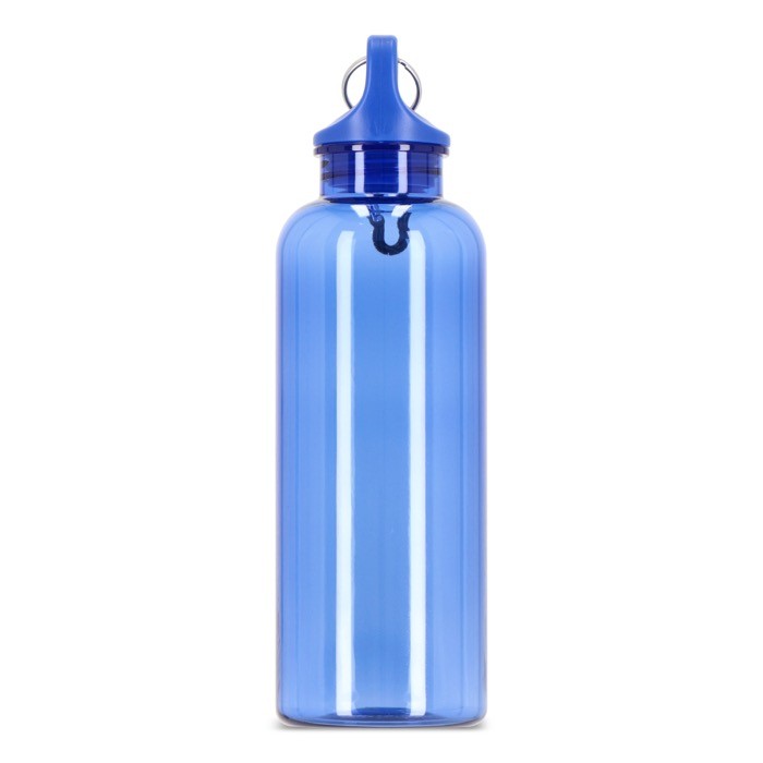 Botella de plástico en vivos colores transparentes 500ml color azul claro transparente quinta vista Botella de plástico en vivos colores transparentes 500ml color azul claro transparente quinta vista