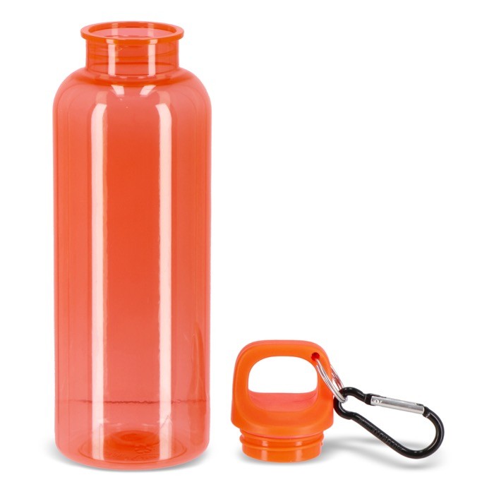 Botella de plástico en vivos colores transparentes 500ml color naranja transparente sexta vista Botella de plástico en vivos colores transparentes 500ml color naranja transparente sexta vista