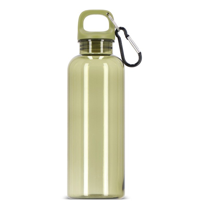 Botella de plástico en vivos colores transparentes 500ml color verde transparente segunda vista Botella de plástico en vivos colores transparentes 500ml color verde transparente segunda vista