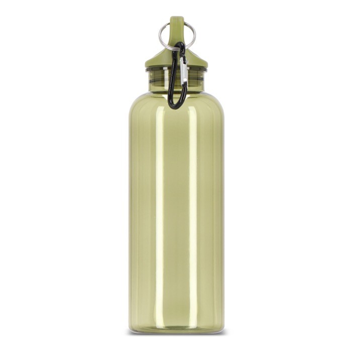 Botella de plástico en vivos colores transparentes 500ml color verde transparente tercera vista Botella de plástico en vivos colores transparentes 500ml color verde transparente tercera vista
