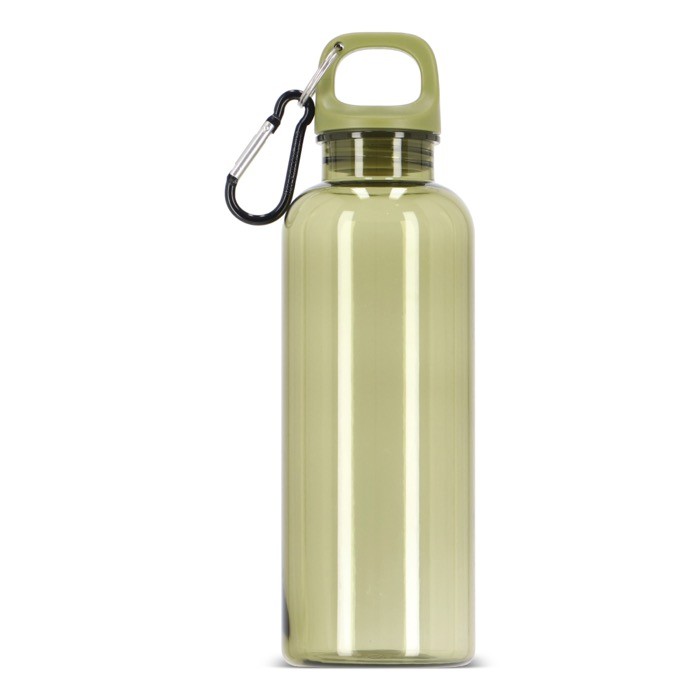 Botella de plástico en vivos colores transparentes 500ml color verde transparente cuarta vista Botella de plástico en vivos colores transparentes 500ml color verde transparente cuarta vista