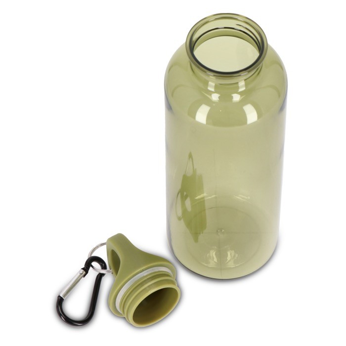 Botella de plástico en vivos colores transparentes 500ml color verde transparente septima vista Botella de plástico en vivos colores transparentes 500ml color verde transparente septima vista