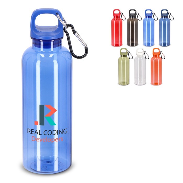 Botella de plástico en vivos colores transparentes 500ml Botella de plástico en vivos colores transparentes 500ml