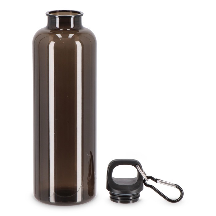 Botella de plástico en vivos colores transparentes 750ml color negro transparente segunda vista Botella de plástico en vivos colores transparentes 750ml color negro transparente segunda vista