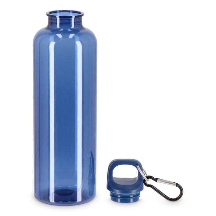 Botella de plástico en vivos colores transparentes 750ml color azul transparente segunda vista Botella de plástico en vivos colores transparentes 750ml color azul transparente segunda vista