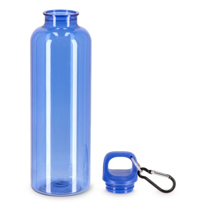 Botella de plástico en vivos colores transparentes 750ml color azul claro transparente segunda vista Botella de plástico en vivos colores transparentes 750ml color azul claro transparente segunda vista