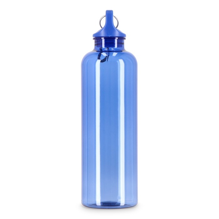Botella de plástico en vivos colores transparentes 750ml color azul claro transparente sexta vista Botella de plástico en vivos colores transparentes 750ml color azul claro transparente sexta vista