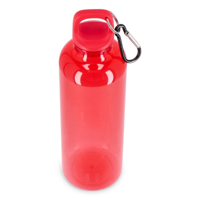 Botella de plástico en vivos colores transparentes 750ml color rojo transparente tercera vista Botella de plástico en vivos colores transparentes 750ml color rojo transparente tercera vista