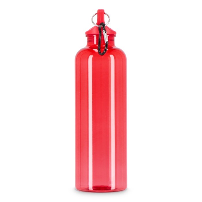 Botella de plástico en vivos colores transparentes 750ml color rojo transparente quinta vista Botella de plástico en vivos colores transparentes 750ml color rojo transparente quinta vista
