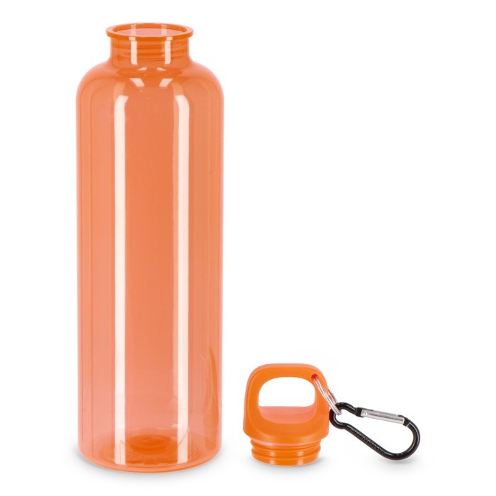 Botella de plástico en vivos colores transparentes 750ml color naranja transparente segunda vista Botella de plástico en vivos colores transparentes 750ml color naranja transparente segunda vista