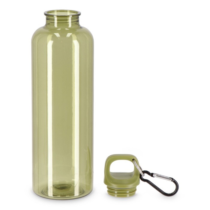 Botella de plástico en vivos colores transparentes 750ml color verde oliva segunda vista Botella de plástico en vivos colores transparentes 750ml color verde oliva segunda vista