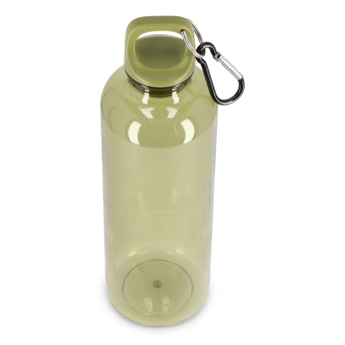 Botella de plástico en vivos colores transparentes 750ml color verde oliva tercera vista Botella de plástico en vivos colores transparentes 750ml color verde oliva tercera vista